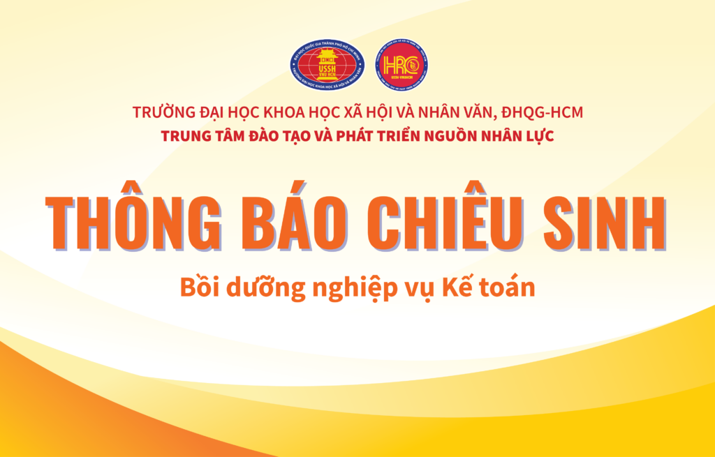 Thông báo về việc chiêu sinh khóa Bồi dưỡng nghiệp vụ Kế toán năm 2025