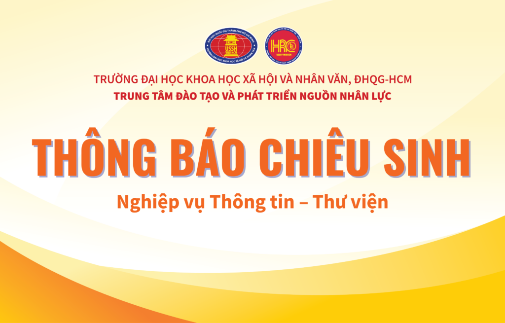 Thông báo về việc chiêu sinh khóa Nghiệp vụ Thông tin – Thư viện năm 2025