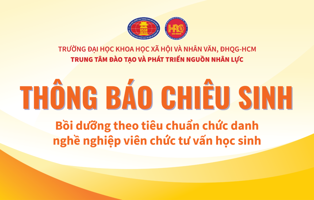 Thông báo về việc chiêu sinh khóa Bồi dưỡng theo tiêu chuẩn chức danh nghề nghiệp viên chức tư vấn học sinh