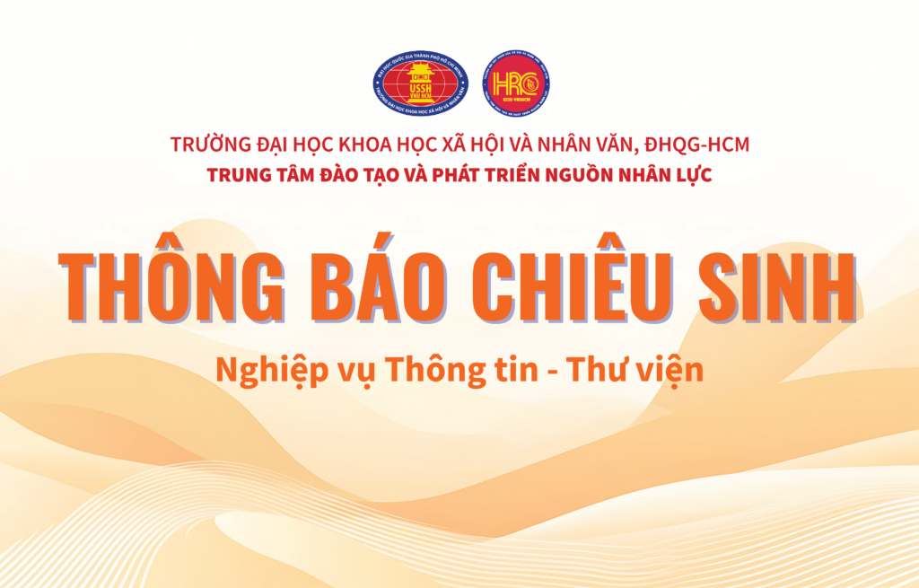 Thông báo về việc chiêu sinh khóa Nghiệp vụ Thông tin – Thư viện năm 2026