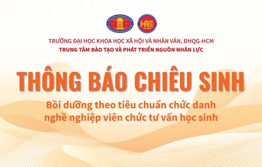 Thông báo về việc chiêu sinh khóa Bồi dưỡng theo tiêu chuẩn chức danh nghề nghiệp viên chức tư vấn học sinh năm 2026