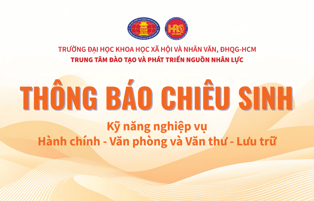 Thông báo về việc chiêu sinh khóa Kỹ năng nghiệp vụ Hành chính – Văn phòng và Văn thư – Lưu trữ năm 2026