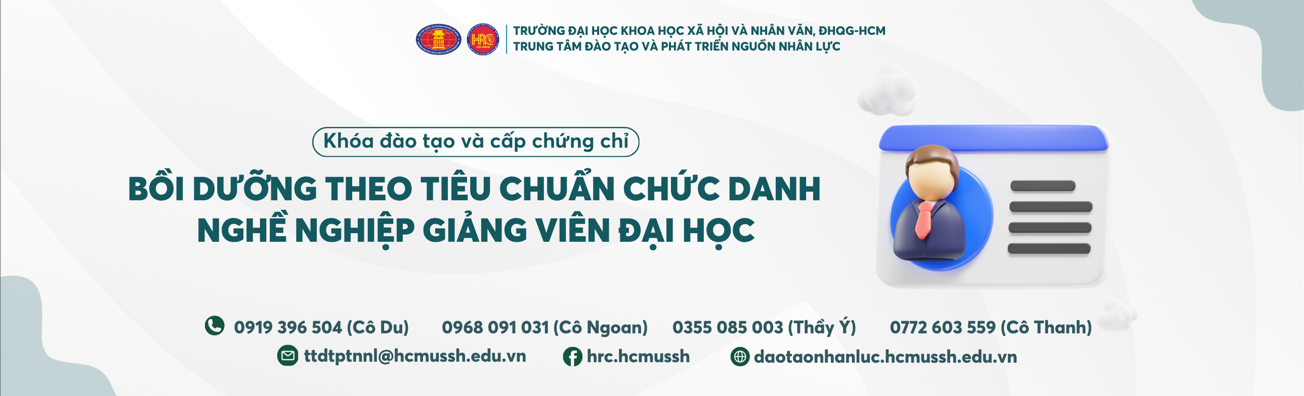 Bồi dưỡng theo tiêu chuẩn chức danh nghề nghiệp giảng viên đại học