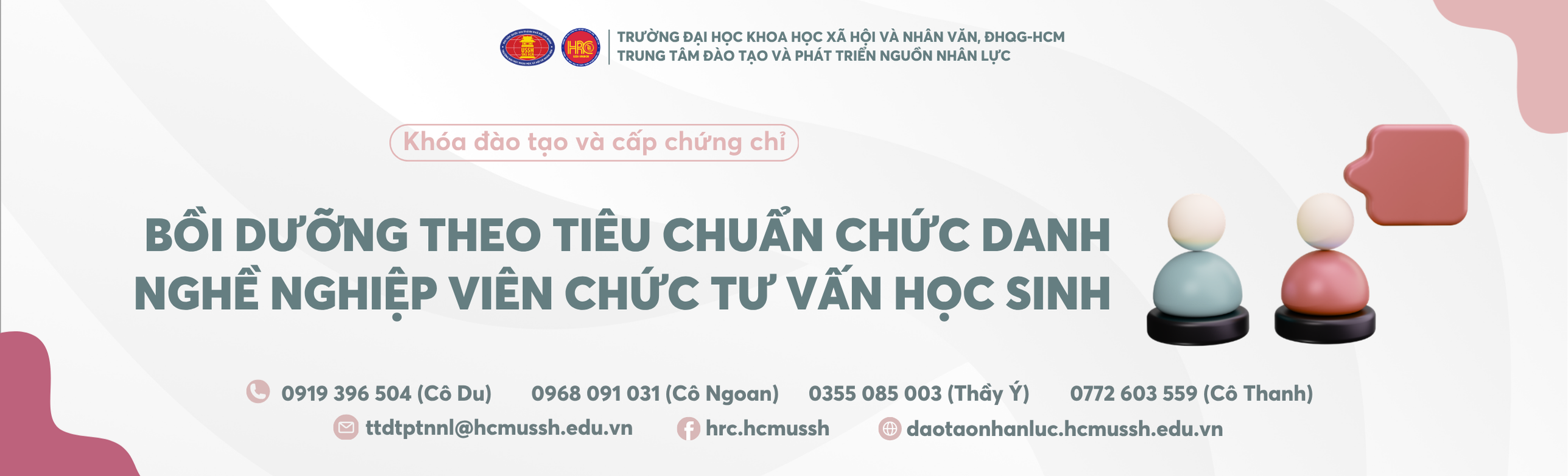 Bồi dưỡng theo tiêu chuẩn chức danh nghề nghiệp viên chức tư vấn học sinh